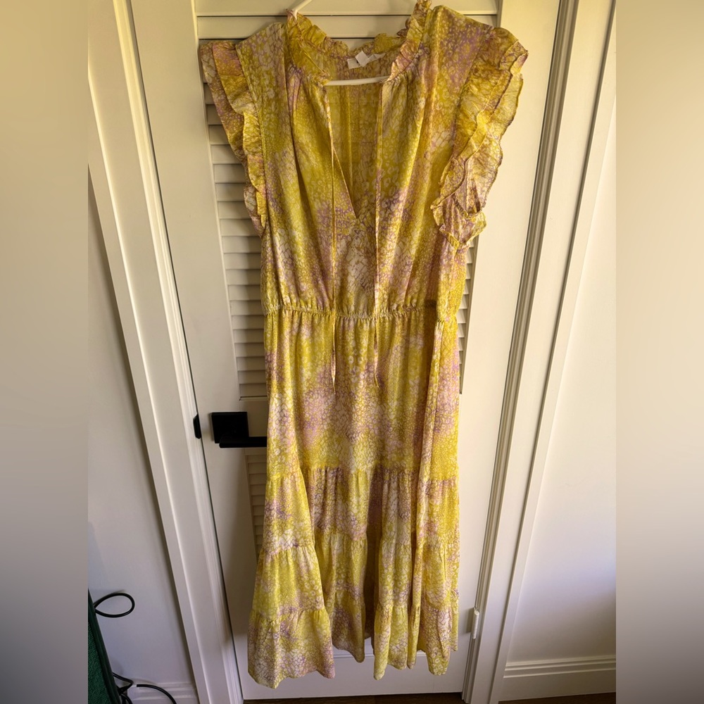 BB Dakota by Steve Madden floral yellow dress, size L